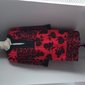 Michael Kors red and black tunic dress